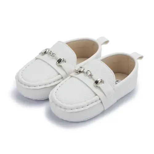 Sekantrol Baby Girls Boys Shoes,Infant Toddler Soft Sole Non Slip Flat Lazy Cute Loafers,Unisex Casual Oxford Dress Shoes - 2