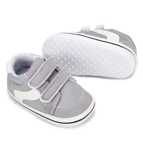 Sekantrol Baby Girls Boys Shoes,Infant Toddler Soft Sole Non Slip Flat Lazy Cute Loafers,Unisex Casual Oxford Dress Shoes - 5
