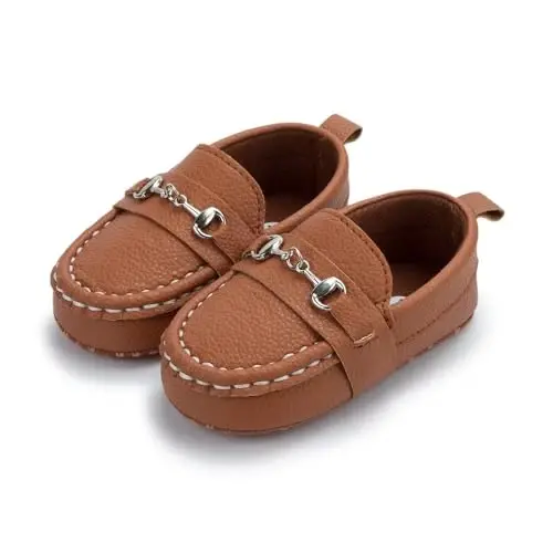 Sekantrol Baby Girls Boys Shoes,Infant Toddler Soft Sole Non Slip Flat Lazy Cute Loafers,Unisex Casual Oxford Dress Shoes - 3