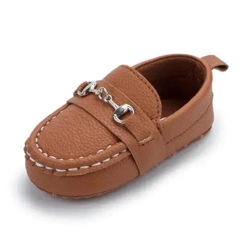 Sekantrol Baby Girls Boys Shoes,Infant Toddler Soft Sole Non Slip Flat Lazy Cute Loafers,Unisex Casual Oxford Dress Shoes 