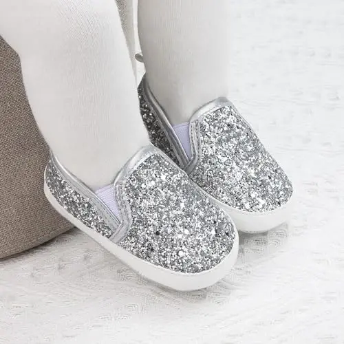 Sekantrol Baby Girls Boys Shoes,Infant Toddler Soft Sole Non Slip Flat Lazy Cute Loafers,Unisex Casual Oxford Dress Shoes - 5