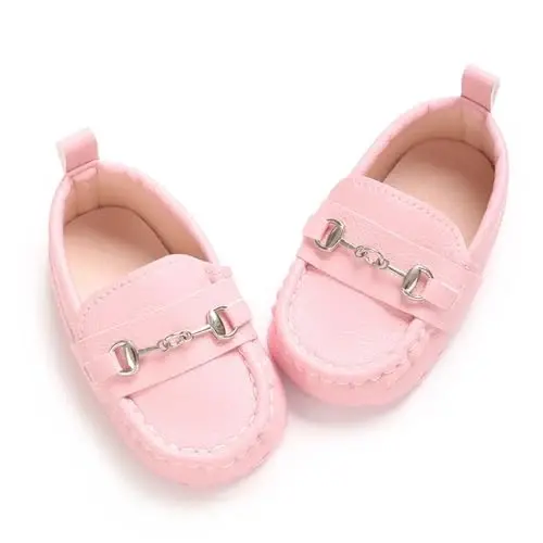 Sekantrol Baby Girls Boys Shoes,Infant Toddler Soft Sole Non Slip Flat Lazy Cute Loafers,Unisex Casual Oxford Dress Shoes 