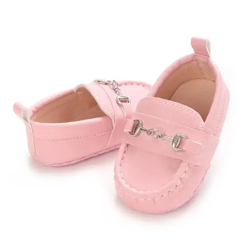 Sekantrol Baby Girls Boys Shoes,Infant Toddler Soft Sole Non Slip Flat Lazy Cute Loafers,Unisex Casual Oxford Dress Shoes - 5