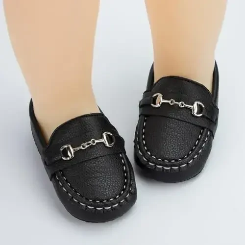 Sekantrol Baby Girls Boys Shoes,Infant Toddler Soft Sole Non Slip Flat Lazy Cute Loafers,Unisex Casual Oxford Dress Shoes - 6