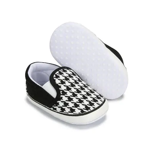 Sekantrol Baby Girls Boys Shoes,Infant Toddler Soft Sole Non Slip Flat Lazy Cute Loafers,Unisex Casual Oxford Dress Shoes - 3