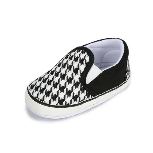 Sekantrol Baby Girls Boys Shoes,Infant Toddler Soft Sole Non Slip Flat Lazy Cute Loafers,Unisex Casual Oxford Dress Shoes - 1
