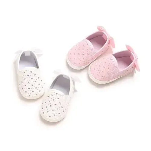 Sekantrol Baby Girls Boys Shoes,Infant Toddler Soft Sole Non Slip Flat Lazy Cute Loafers,Unisex Casual Oxford Dress Shoes - 6