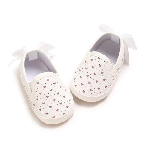 Sekantrol Baby Girls Boys Shoes,Infant Toddler Soft Sole Non Slip Flat Lazy Cute Loafers,Unisex Casual Oxford Dress Shoes - 1