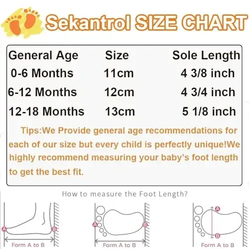 Sekantrol Unisex Baby Girls Boys Shoes Infant Soft Sole Canvas Newborn First Walkers High Top Anti-Slip Sneakers - 5
