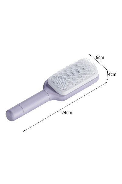 Self-Cleaning Anti-Static Massage Hair Brush Comb - 3