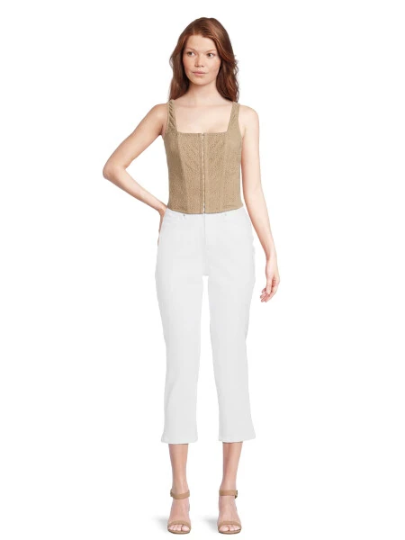 Self Esteem Juniors' Lace Square Neck Corset Top, Sizes XS-XL - Modazone (1)