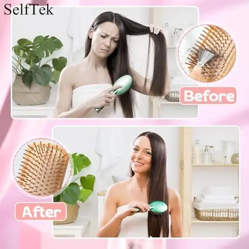 SelfTek 4 Pack Hair Brush Cleaning Tool for Removing Hair and Dust - Home or Salon Use - 3