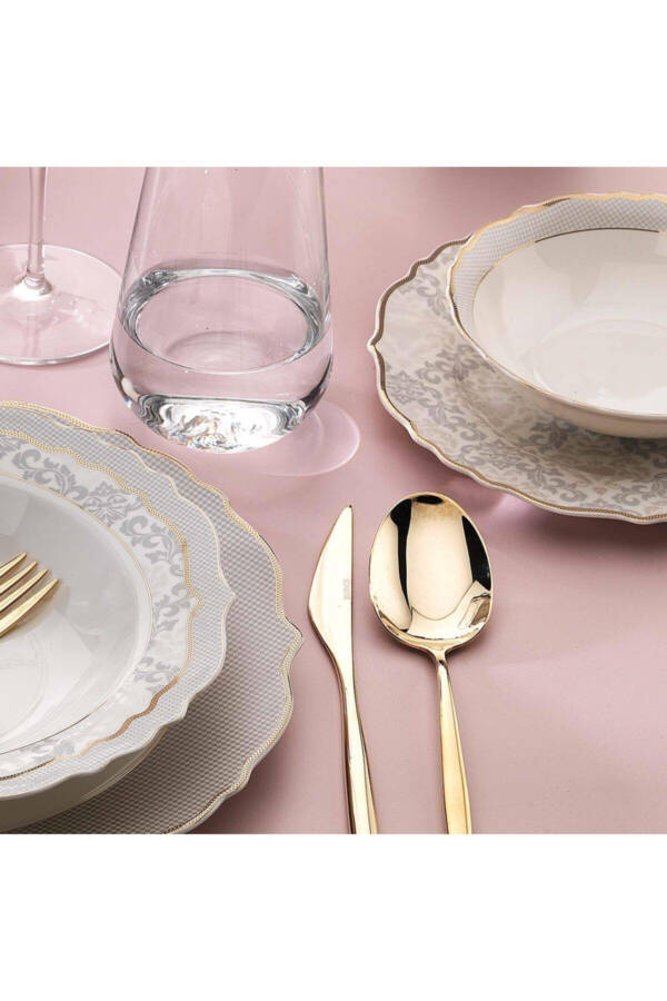 Selina Dinner Set 60 Pieces - Gold - 2 - 1