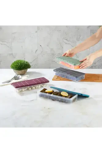 Selka Nora 6 Pcs 2.25 Lt. Storage Container-Gray - 3