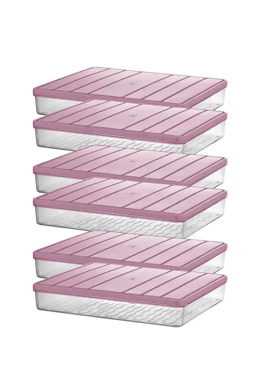 Selka Nora 6 Pcs 2.25 Lt. Storage Container-Gray - 5