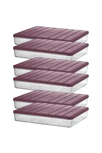 Selka Nora 6 Pcs 2.25 Lt. Storage Container-Gray - 7