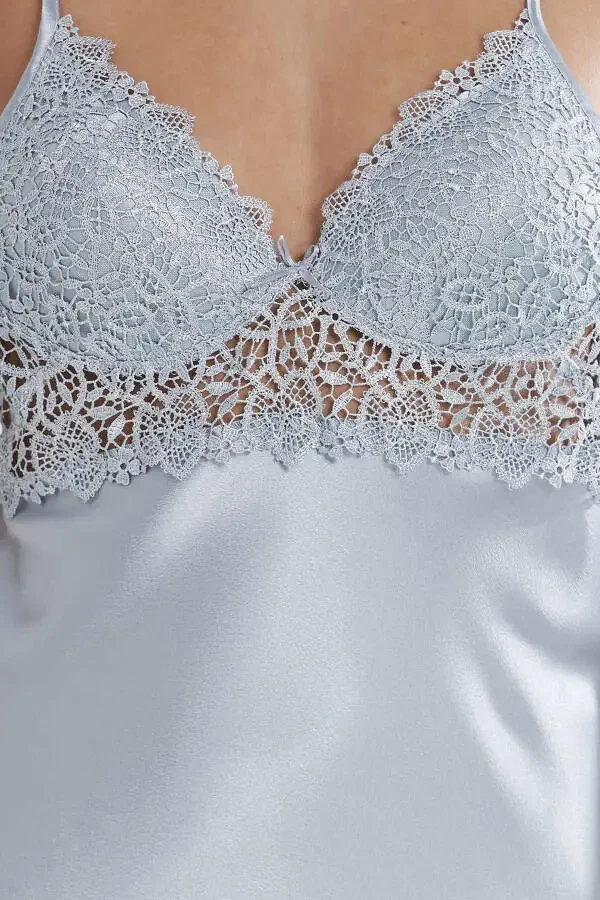 Шелковый ночной костюм халат пижама шорты комплект 6 шт. свадебный набор приданого - 6955 - 6