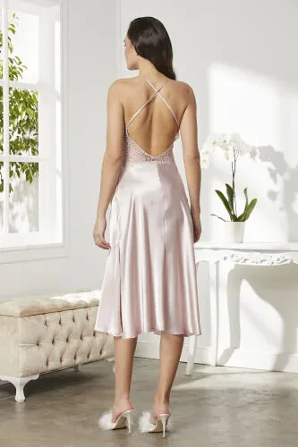 Шёлковый ночной халат пижамный комплект шорты комплект 6 штук свадебный набор приданого - 6620 - 6