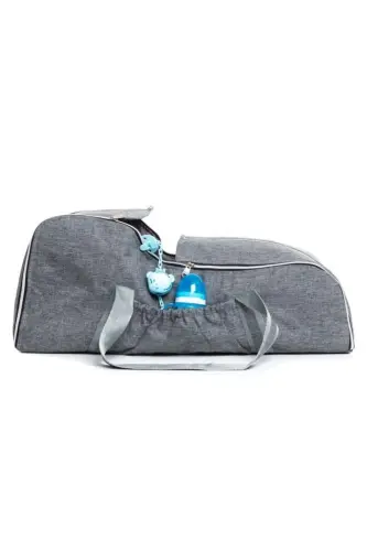 СЕМЬ МИЛЫХ МЕДВЕЖАТ НАБОР ДЛЯ РОЖДЕНИЯ (10 ПРЕДМЕТОВ: КОМПЛЕКТ НА ВЫПИСКУ, СУМКА, ПЕРЕНОСКА, ПЕЛЕНКА, ОДЕЯЛО, САЛФЕТКА, НОСКИ) - БЕЖЕВЫЙ-РЫЖИЙ-ТЕМНО-СИНИЙ-СЕРЫЙ - 5