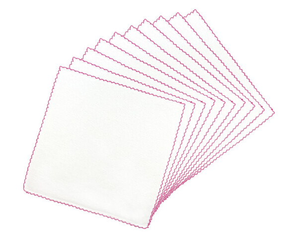 Sema Baby Double Layer Cotton Baby Wipes 10 Pack - Pink - 3