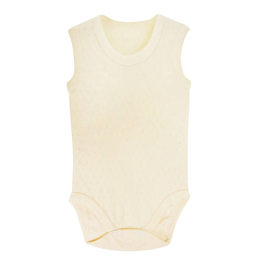 Sema Baby Jacquard Strappy Bodysuit - Cream 0-3 Months - 1