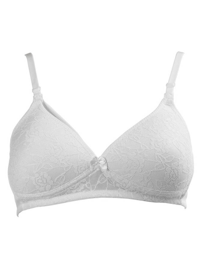 Sema Baby Lace Nursing Bra White Size 85 - 3