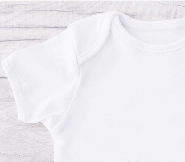 Sema Baby Premature Half Sleeve Cotton Snap-Button Bodysuit - White - 4