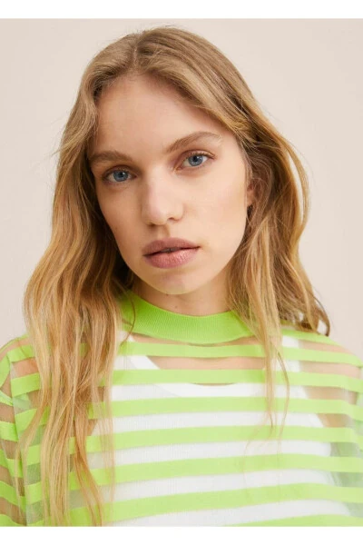 Semi-Sheer Knit Sweater - 6