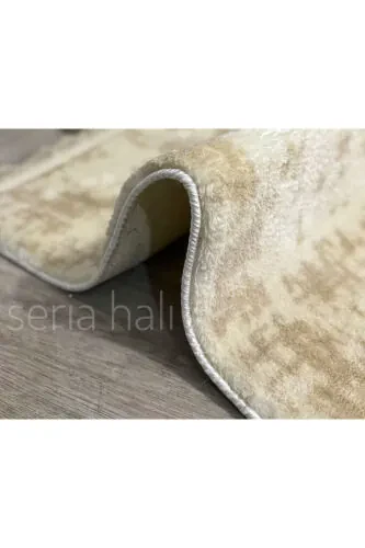 Senora Xl Large Size Fur Plush Bathroom Rug Set of Three Non-Slip Gel Base Checkered Color - 2