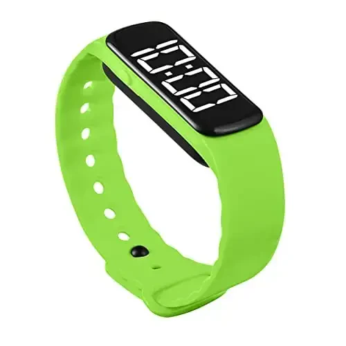 Sensory Wrist Timer for Kids, Teachers, Students, Simple Reminder Watch with Silent Alarm Clock Wristband, Classroom Countdown (Green) - 1