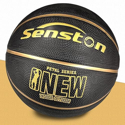 Senston 29.5'' Açık Hava Kapalı Ortam Kauçuk Basketbol Topu Resmi Boyut 7 Sokak Basketbolu Pompasıyla - 2