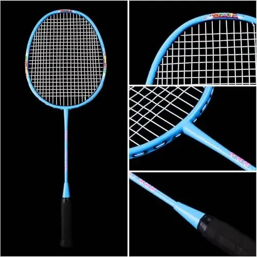 Senston Lightweight Beginner Badminton Set with 2 Rackets, 2 Shuttlecocks, Carry Bag - 5