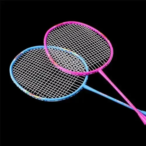 Senston Lightweight Beginner Badminton Set with 2 Rackets, 2 Shuttlecocks, Carry Bag - 2