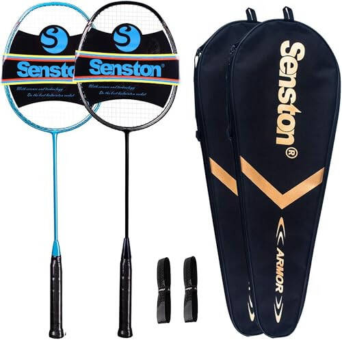 Senston N80-2 Paket Badminton Raketi, Profesyonel Tam Karbon Fiber Badminton Raketi Seti Kavrama ile - 7