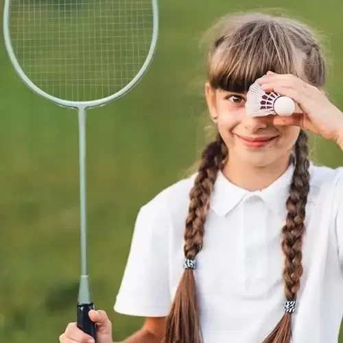 Senston Professional Badminton Racketlari 4 to'plami - Karbon tolasi, 6 ta volan, 4 ta tutqich va hovli o'yinlari uchun sumka | 90g Yengil vazn - 6