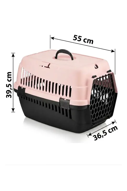 Şenyayla 5080 Evcil Hayvan Kedi Köpek Taşıma Sepeti Açık Pembe - 1