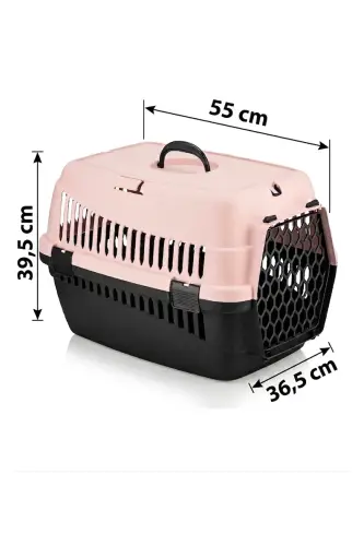 Şenyayla 5080 Pet Cat Dog Carrier Basket Light Pink 