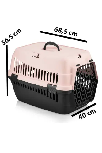 Şenyayla 5080 Pet Cat Dog Carrier Basket Light Pink - 4