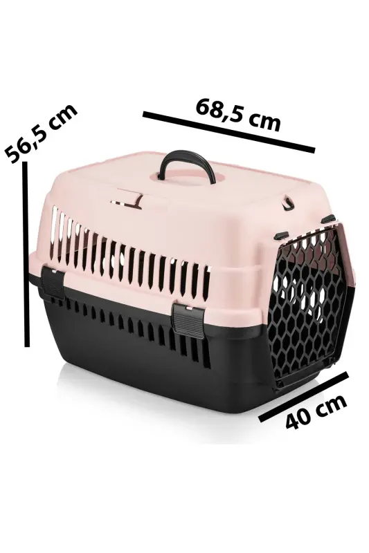 Şenyayla 5080 Pet Cat Dog Carrier Basket Light Pink - 4