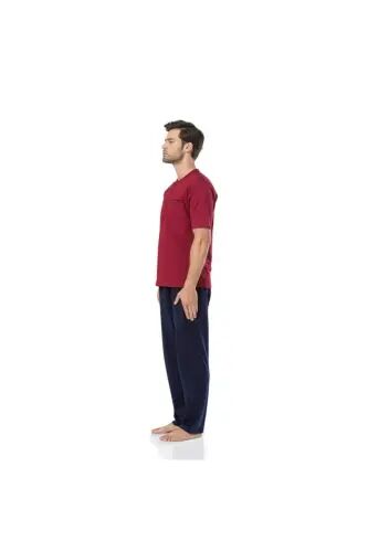 Sep va kundalik hayot uchun uch qismli pijama to'plami - BORDO - PIERRE CARDIN (1)
