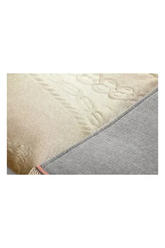 Seplik qutili astarlı süngerli sovg'ali qalin baxmal joynamoz krem-krem - 6