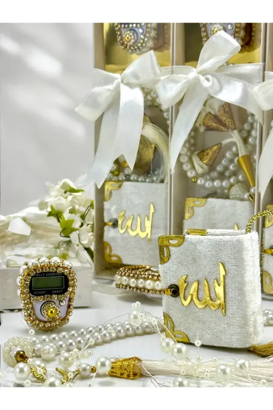 Seplık, Sovg'a, Chaqaloq Mevlidi, (Zikrmatik, Tasbeh, Mini Qur'on To'plami) Haj, Umra Safaridan Qaytish Sovg'asi-oq - 2