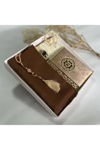 Seplilik, Sovg'a, Kelin Bohchasi to'plami, Yosin, Tasbeh, Zikr Matik, joynamoz to'plami, Joynamoz-jigarrang - 2