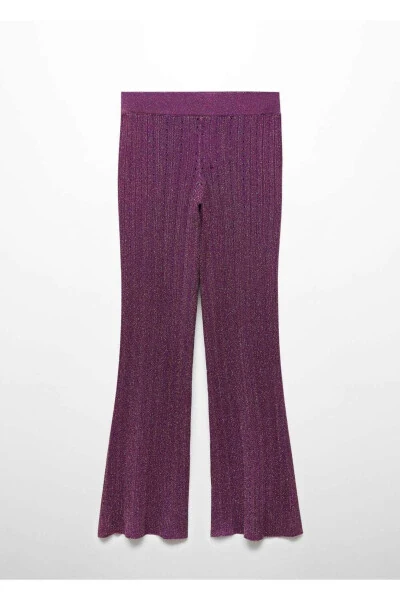 Sequin Knitted Culotte Pants - 3