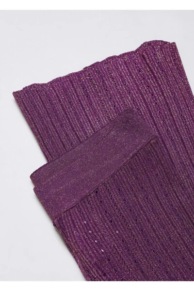 Sequin Knitted Culotte Pants - 6