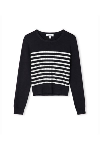 Sequin Striped Knit - 3