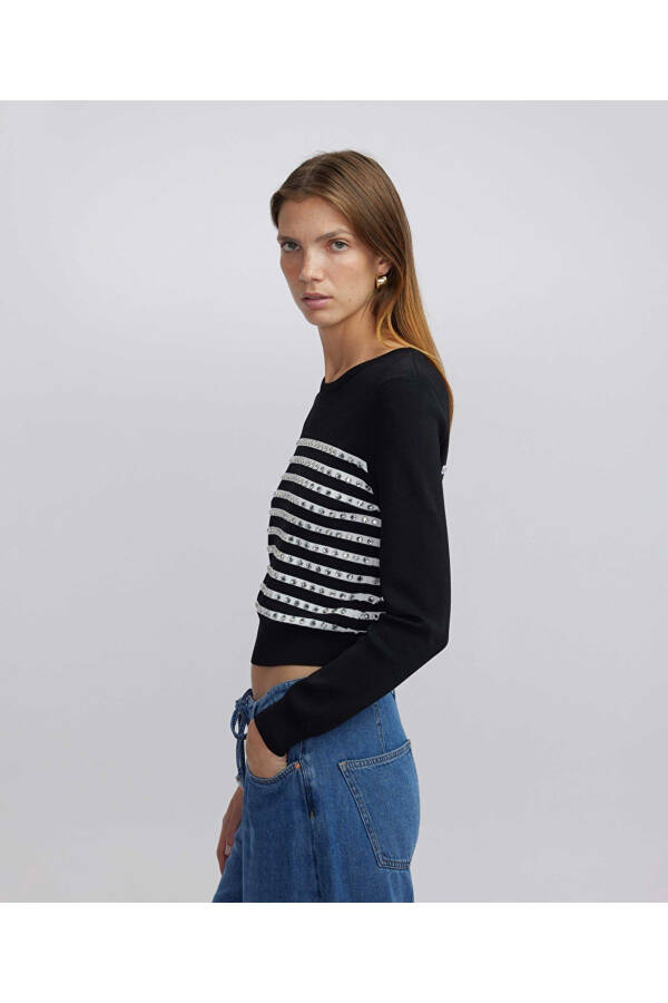 Sequin Striped Knit - 5