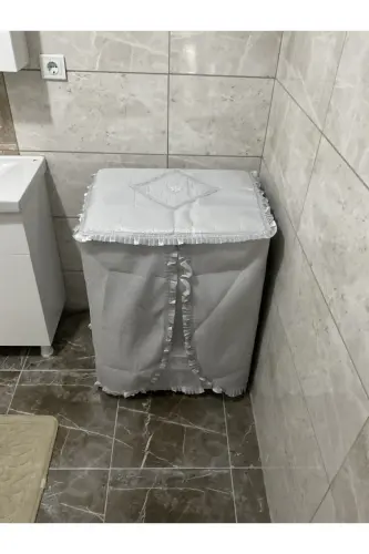 Sequin Washing Machine Cover - Grey 