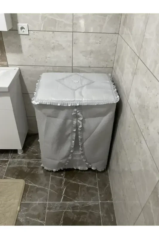 Sequin Washing Machine Cover - Grey - 1