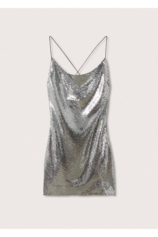 Sequined Envelope Dress - 3
